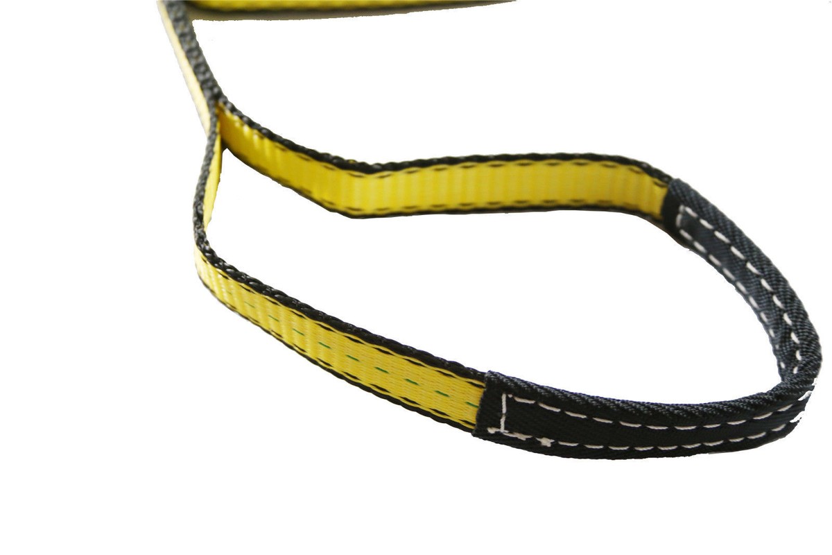 50 FT Nylon Tow Strap – 6000LB Capacity Quad Choker – Tree Saver, Log Puller, Recovery Strap – USA Made