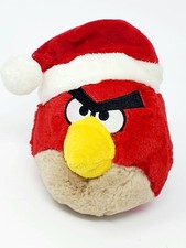 Angry Birds Terence Red Bird Santa Hat Stuffed Plush 5"-7  Christmas Soft Toy