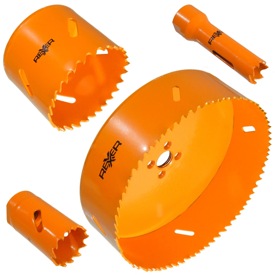 VOLKERS Lochsäge Bi-Metall HSS Durchmesser 14mm - 160mm für Holz Rigips Stahl Blech PVC