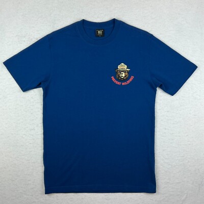 Tシャツ・カットソー Filson T-shirts Blue Mens Filson Blue Short Sleeve Smokey Bear Graphic Tee T