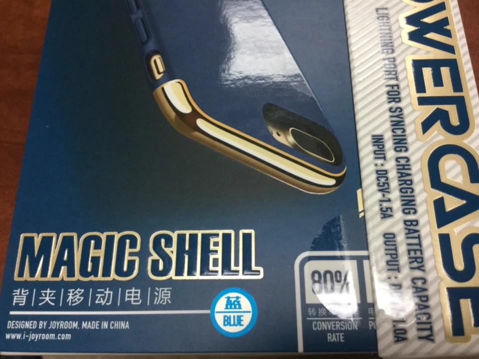 Joyroom iPhone 7 plus Magic Shell 3500mAh Battery Power Case Blue Rechargeable  - Image 4 of 4