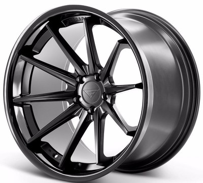 20'' Ferrada FR4 20x9 Concave Matte Black Wheels for Audi S6 2007-2015