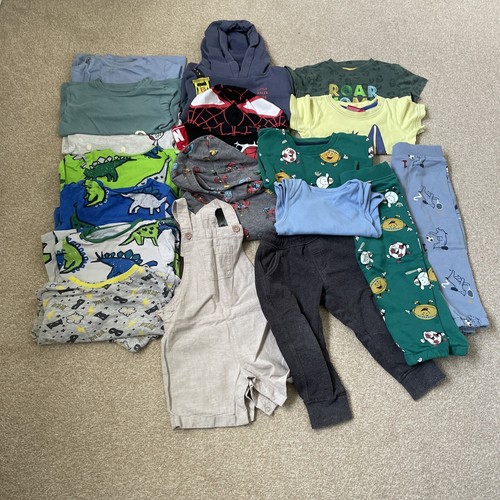 Large Bundle Of Baby Boy Clothes 1824 Months eBay