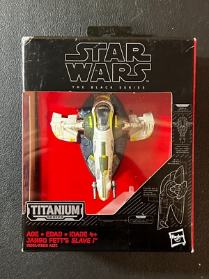 Star Wars The Black Series #27 Jango Fett's Slave I Titanium Series NIB!