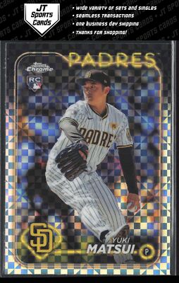2024 Topps Chrome Yuki Matsui 116 RC Xfractor | San Diego Padres