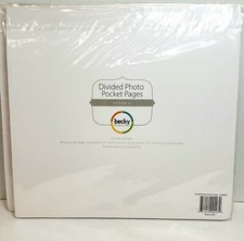 Project Life Scrabooking Divided Photo Pocket Pages Design A 12 Pages New