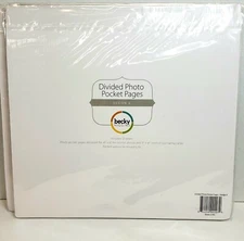 Project Life Scrabooking Divided Photo Pocket Pages Design A 12 Pages New 