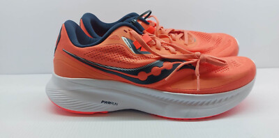 Saucony Guide 15 Womens Orange White Running Comfort Shoes  display picture 2