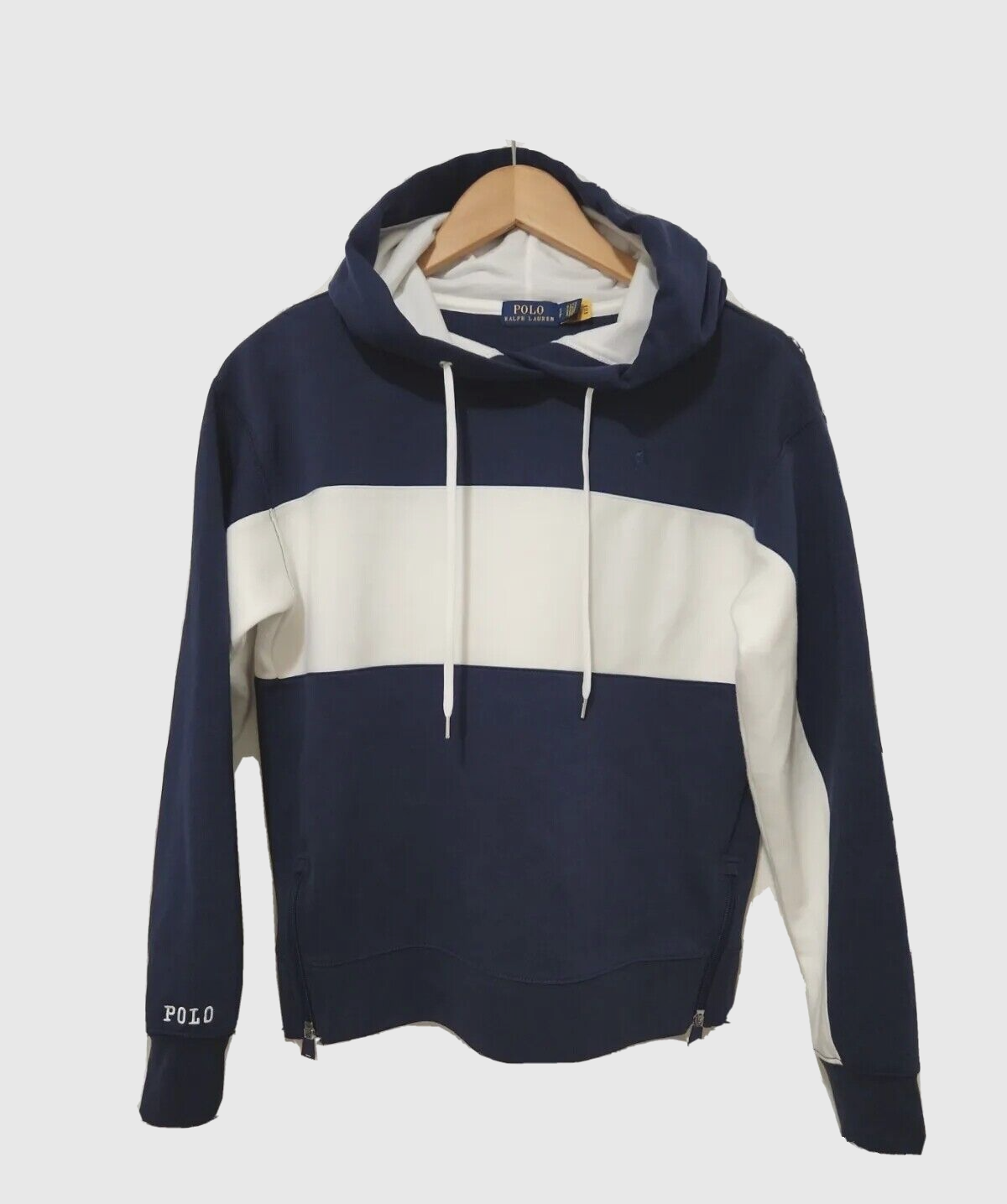 PONY Polo Ralph Lauren Colorblock Performance Felpa con Cappuccio Pullover Felpa Taglia S