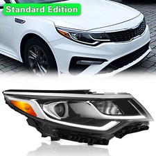 For 2019 2020 Kia Optima Halogen Headlight Passenger Side W/ Bulbs W/led Drl
