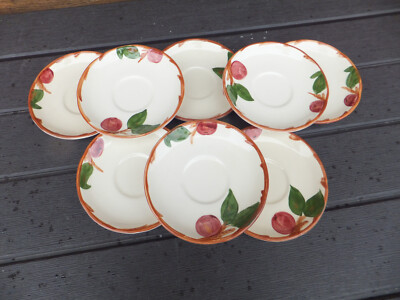 8 Franciscan Apple 5 7/8'' Cup Saucer Plates - Nice Shape, See Below