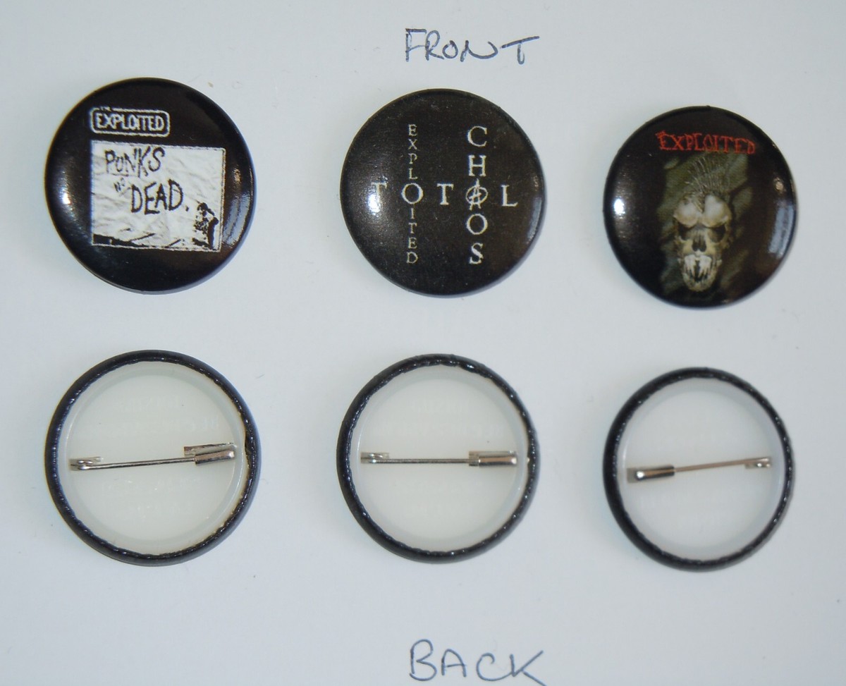 The Exploited ３点セット The Exploited (Set 1) of 3 Button Badges New/Vintage | eBay UK