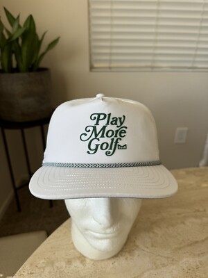 Melin Hat Coronado Links Play More Golf White Green Snapback SZ