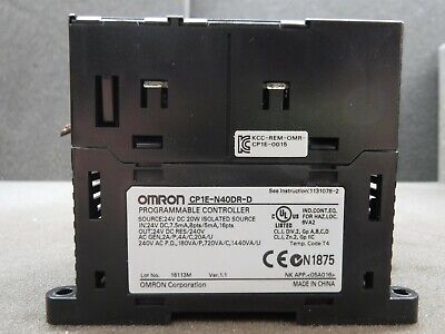 Omron Sysmac CP1E-N40DR-D, Programmable Controller | eBay Omron Sysmac CP1E-N40DR-D, Programmable Controller | eBay