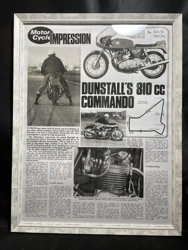 Norton Commando Dunstall 810cc 18x24 1972 Poster Dunstall Power Conversion Kit - Picture 6 of 6