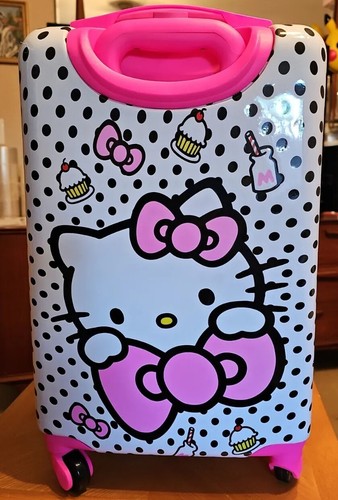 Hello Kitty Suitcase Luggage Travel Carry On TSA Approved Sanrio 19” Hard Shell - Picture 5 of 16