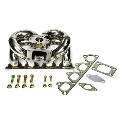 Turbo Manifold For 88-00 Honda Civic CRX DEL SOL D15 D16 SOHC T3 38MM WG