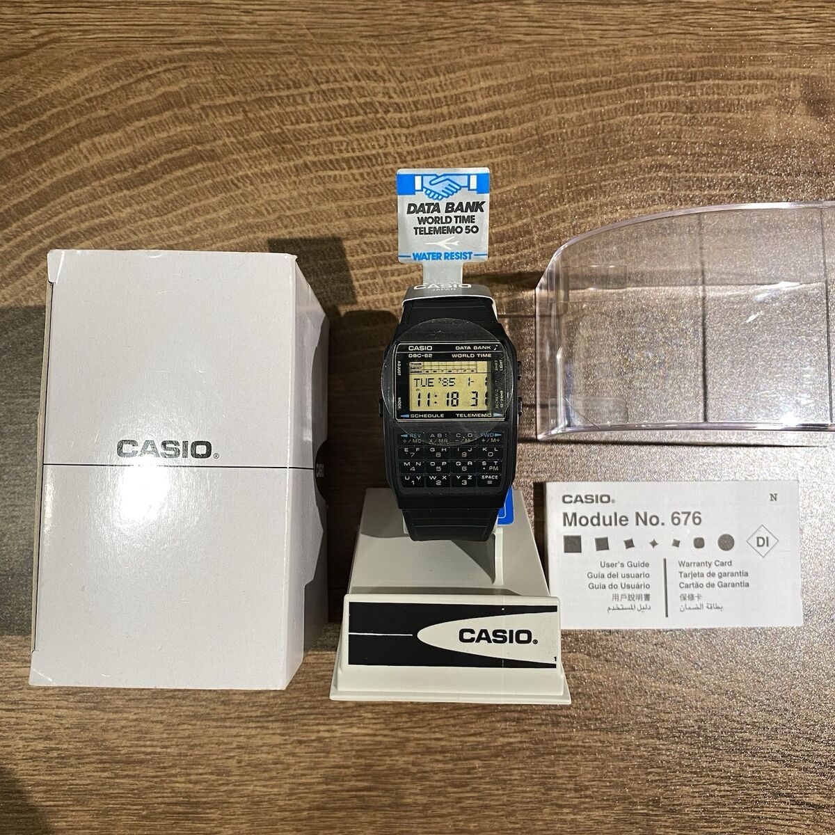 Vintage Casio DBC-62-9GZ Databank WORLD TIME Rare Calculator Vintage Casio DBC-62-9GZ Databank WORLD TIME Rare Calculator