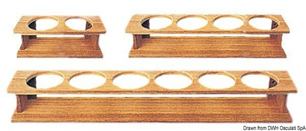 Porta bicchieri teak 275x87x90 mm