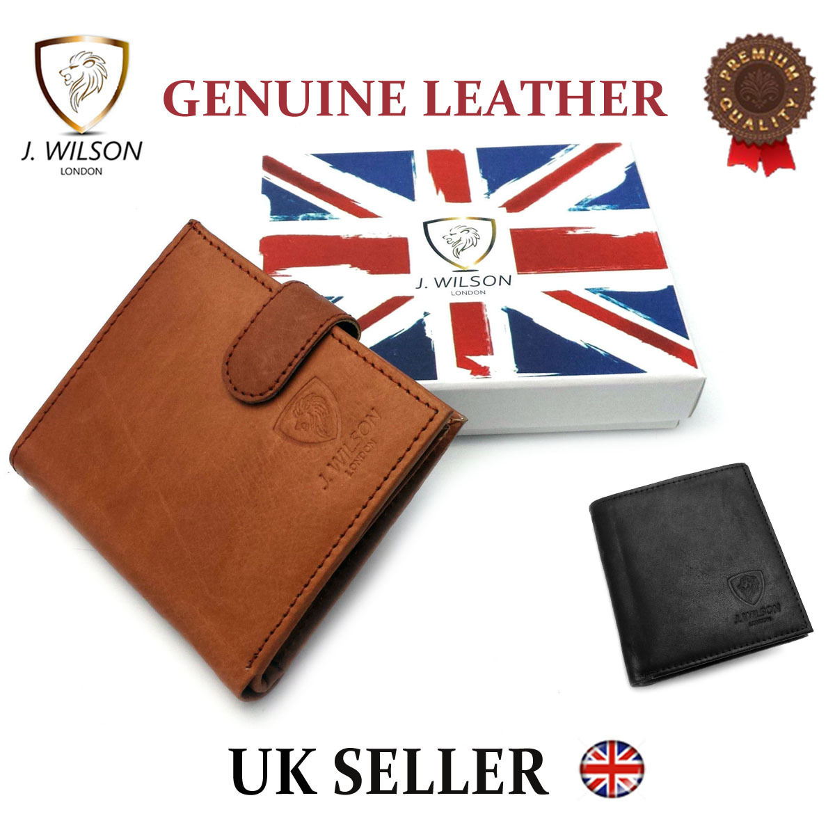 Mens Real Leather Soft Quality Designer Wallet Credit Card Coin Holder