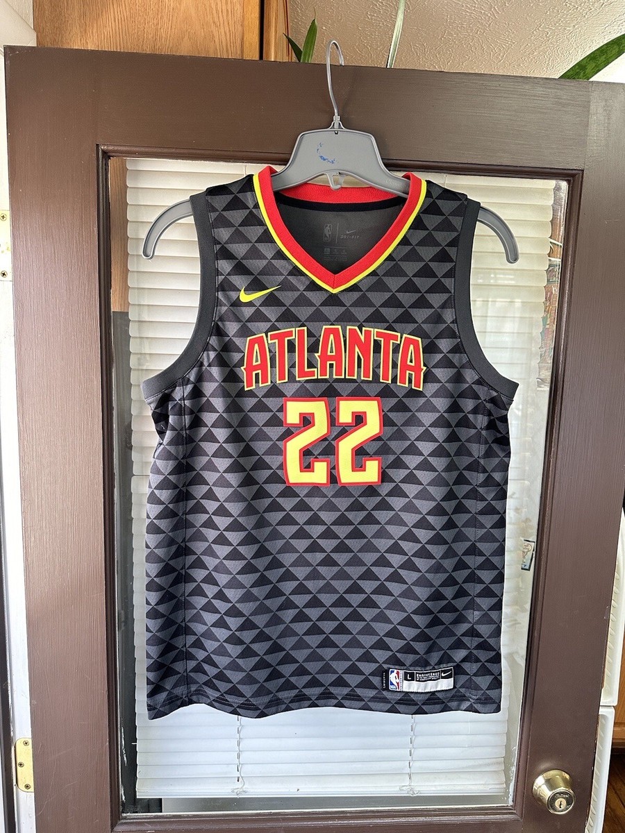 ウェア NBA NIKE ATLANTA HAWKS GAME SHIRT Authentic Nike Atlanta Hawks #22 Cam Reddish YOUTH KIDS Icon