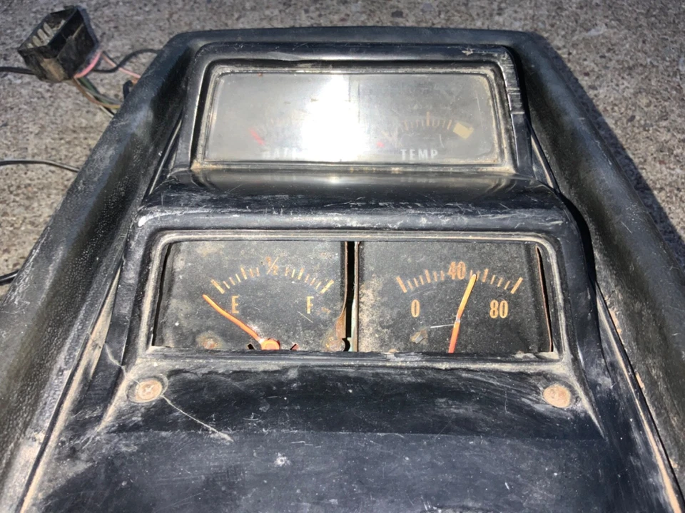 OEM GM Black Face Console Gauge Assembly/Wiring 1968-1969 Camaro 1968-1976 Nova - Image 2 of 4