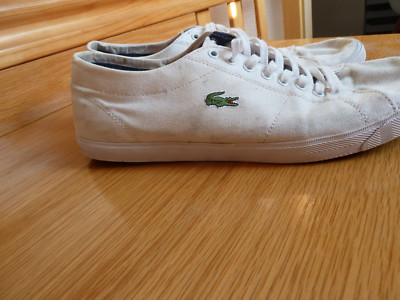 Original Lacoste Marcel CVS SPM Gr. 46 / US 12 / UK 11 - Weiss Dunkelblau m Logo