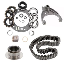 Ford BW 1356 Transfer Case Rebuild Kit, Chain, Range Fork & Slider, Rear Bushing