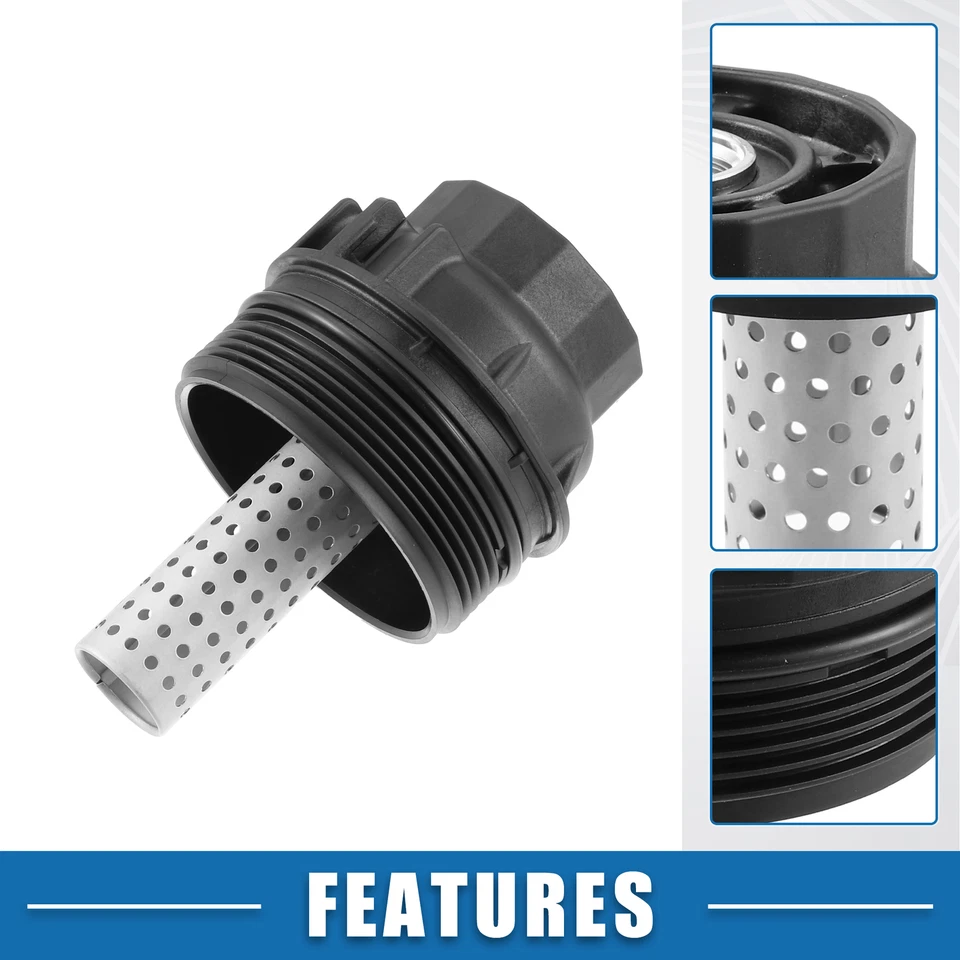 Tapa de cubierta de carcasa de filtro de aceite de motor personalizada única para Toyota Tundra 2008-2021 Foto 3 de 4