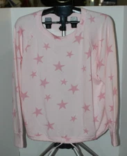 Women's GAP Pink w/Stars Shirt - Tie Waist - Size XL
