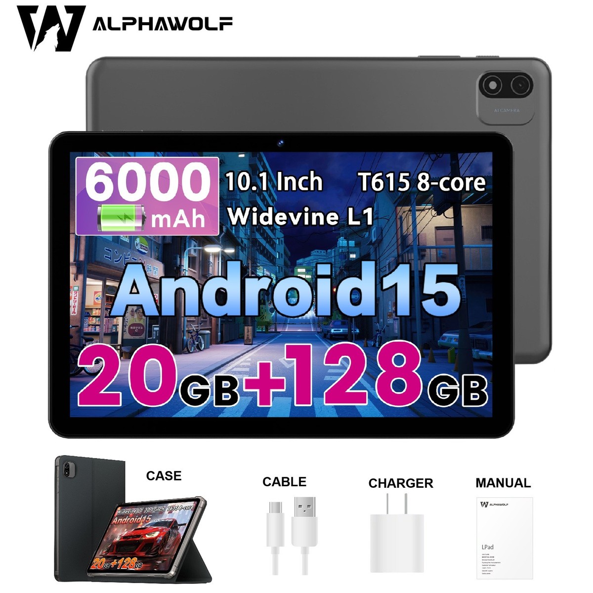 ALPHAWOLF T615 10.1インチタブレット 20GB+128GB 【公式通販】