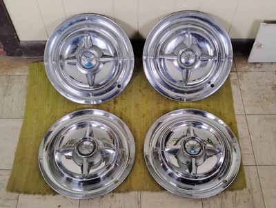 55 56 Dodge Lancer Spinner HUB CAPS 15'' Set of 4 Wheel Covers 1955 1956 Mopar