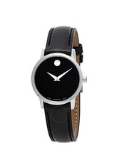 Brand New Movado Women s Museum Classic Silver Dial Leather Strap Watch 0607317