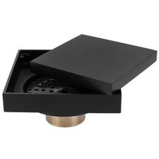 Black Shower Floor Drain Copper Floor Drain Strainer For Kitchen Bathroom Ba-Use