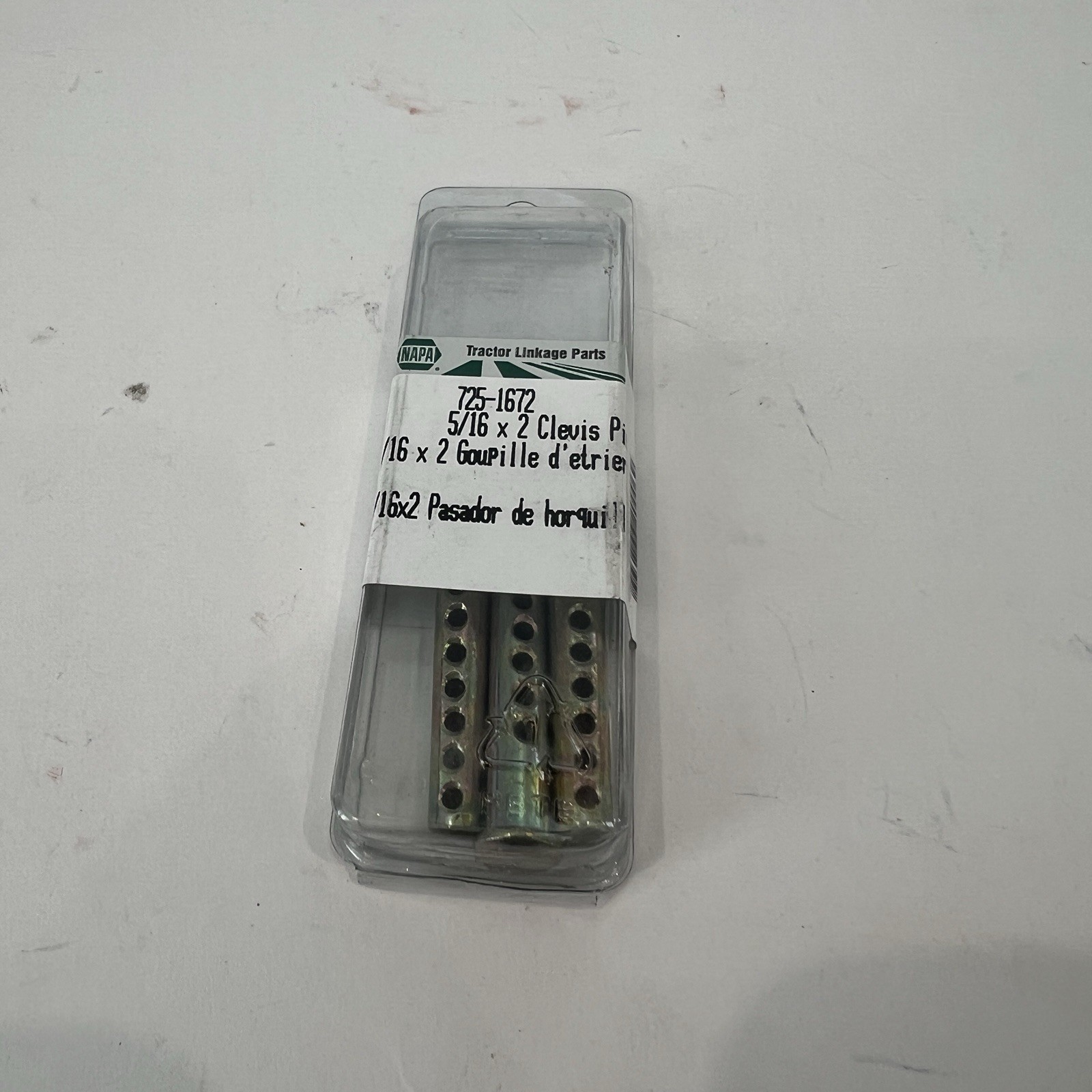 Napa Tractor Linkage Parts 5/16 x 2 in Clevis Pin 16 X 2 725-1672 Brand New