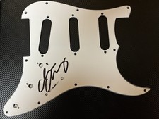 CHRIS CHANEY JANE’S ADDICTION SIGNED AUTOGRAPHED WHITE STRAT PICKGUARD