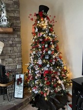 Christmas Tree Snowman Decor