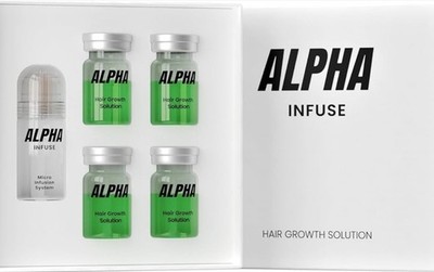 ALPHA Infuse Hair Growth Solution Liquid, All Natural Ingredients, Peppermint