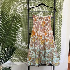 Vintage-Style Floral Smocked Tiered Midi Dress