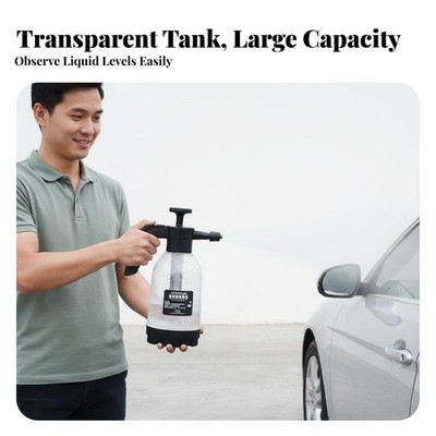 Car Wash Foam Sturdy HDPE Body Manual Foam Cannon Locking Trigger