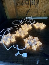 GE 5 CT 35 Light Snowflake Icicle Stylelights Sparkle Clear Christmas