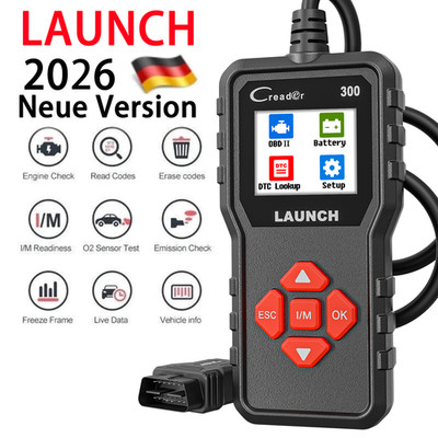 2026 LAUNCH CR300 OBD2 Scanner KFZ Diagnosegerät Fehler Auslesegerät for Audi