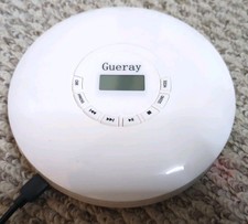 Gueray Portable CD Player White With LCD Display Model ZL1901