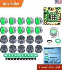 Efficient 1.5 GPM Faucet Aerator Filter Set - Includes 20 Washers for Easy Use