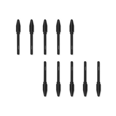 HUION 10 Pack Replacement Nibs PN04 for Drawing Tablet PW100 Stylus, black 