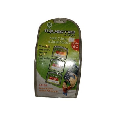 Leap Frog iQuest 4.0 Cartridges: Grades 6-8 Math Science Social Studies (YJ)