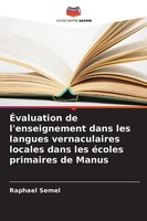 Raphael Semel | ÉValuation De L'enseignement Dans Les Langues Vernaculaires...
