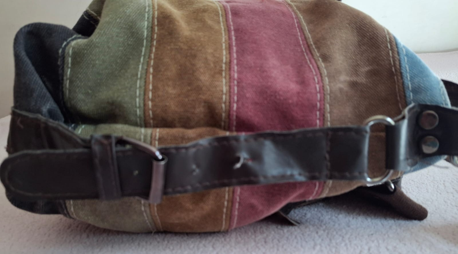 MSLD Canvas Patchwork Shoulder Bag Large Capacity… - image 20