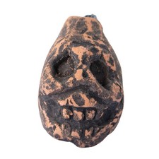 Aztec Death Whistle Aztec / Mayan Death Whistle Clay Skull Emergency Whistle
