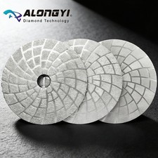 3Pcs125mm Diameter Vacuum Brazed Diamond Polishing Pads Dry Wet Grinding Wheel